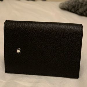 Montblanc Black Leather Business Card Holder